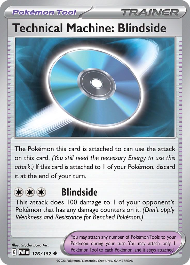 Paradox Rift Technical Machine: Blindside Pokémon card